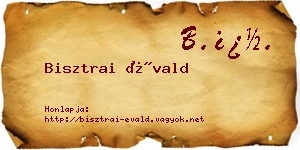 Bisztrai Évald névjegykártya